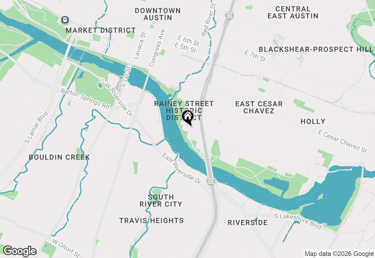Map of 44 East Ave #2207, Austin, TX 78701