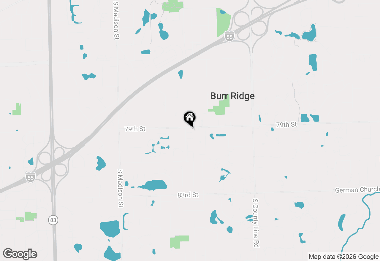 Map of 7914 S Garfield Avenue, Burr Ridge, IL 60527