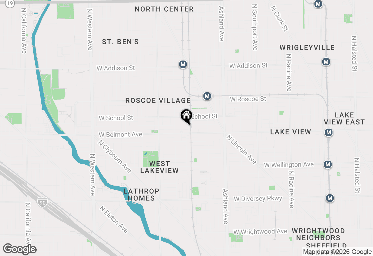 Map of 3216 N Ravenswood Avenue #1N, Chicago, IL 60657
