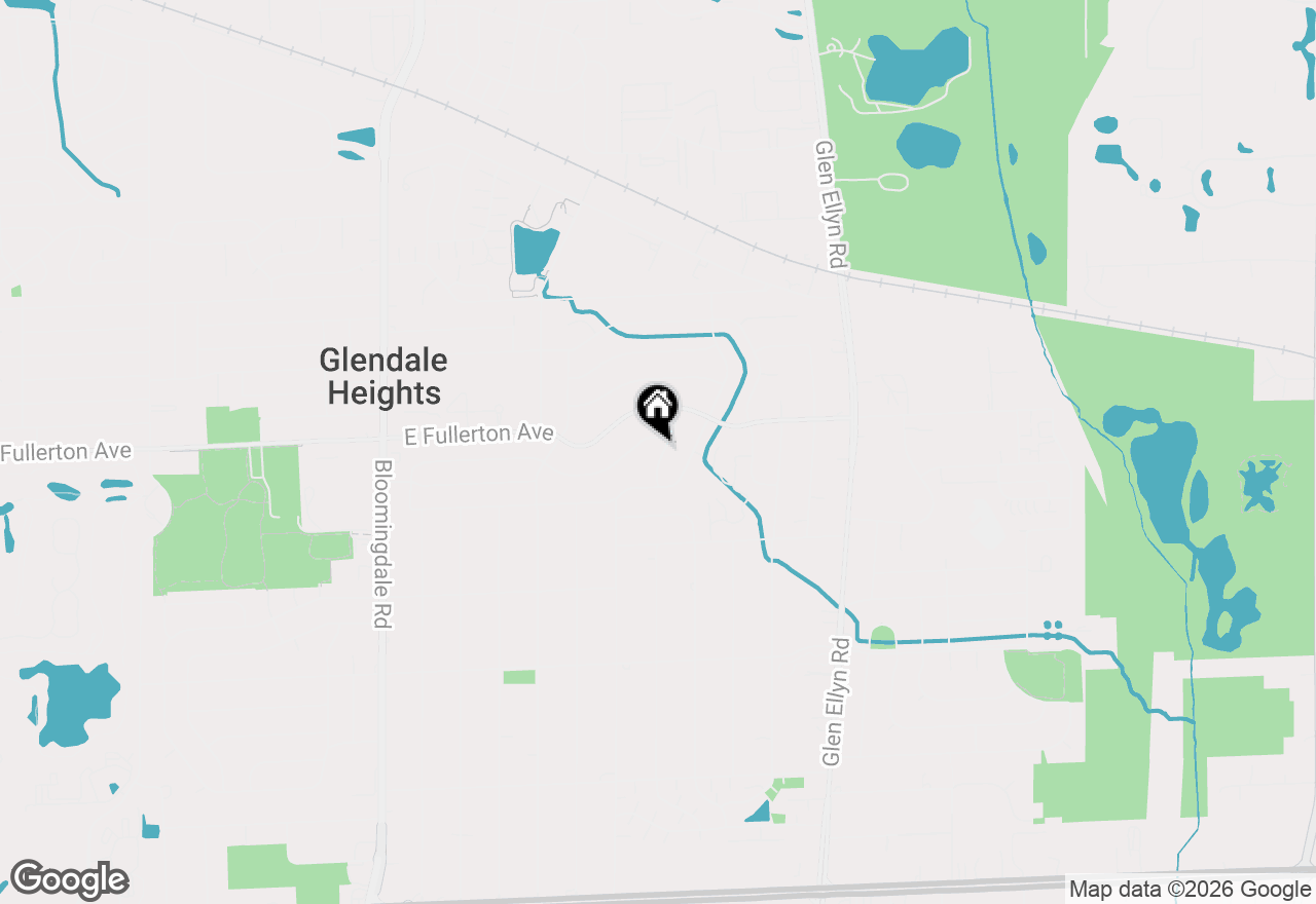 Map of 1576 Gerald Avenue, Glendale Heights, IL 60139