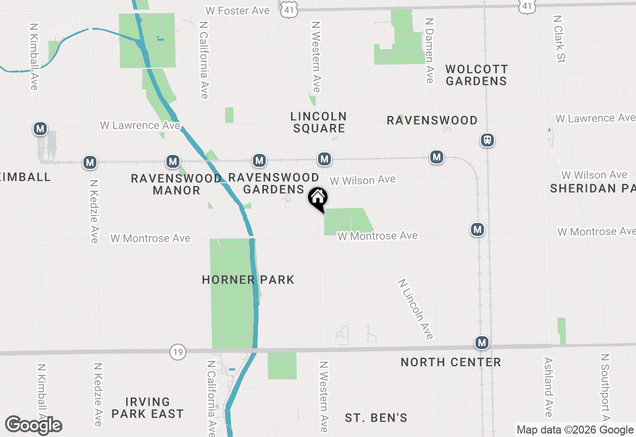 Map of 4436 N Western Avenue #3, Chicago, IL 60625