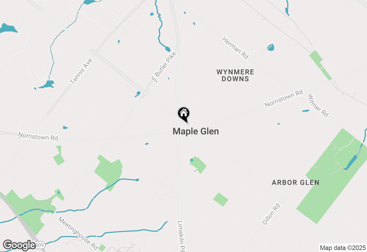 Map of 633 E Welsh Road, Ambler, PA 19002