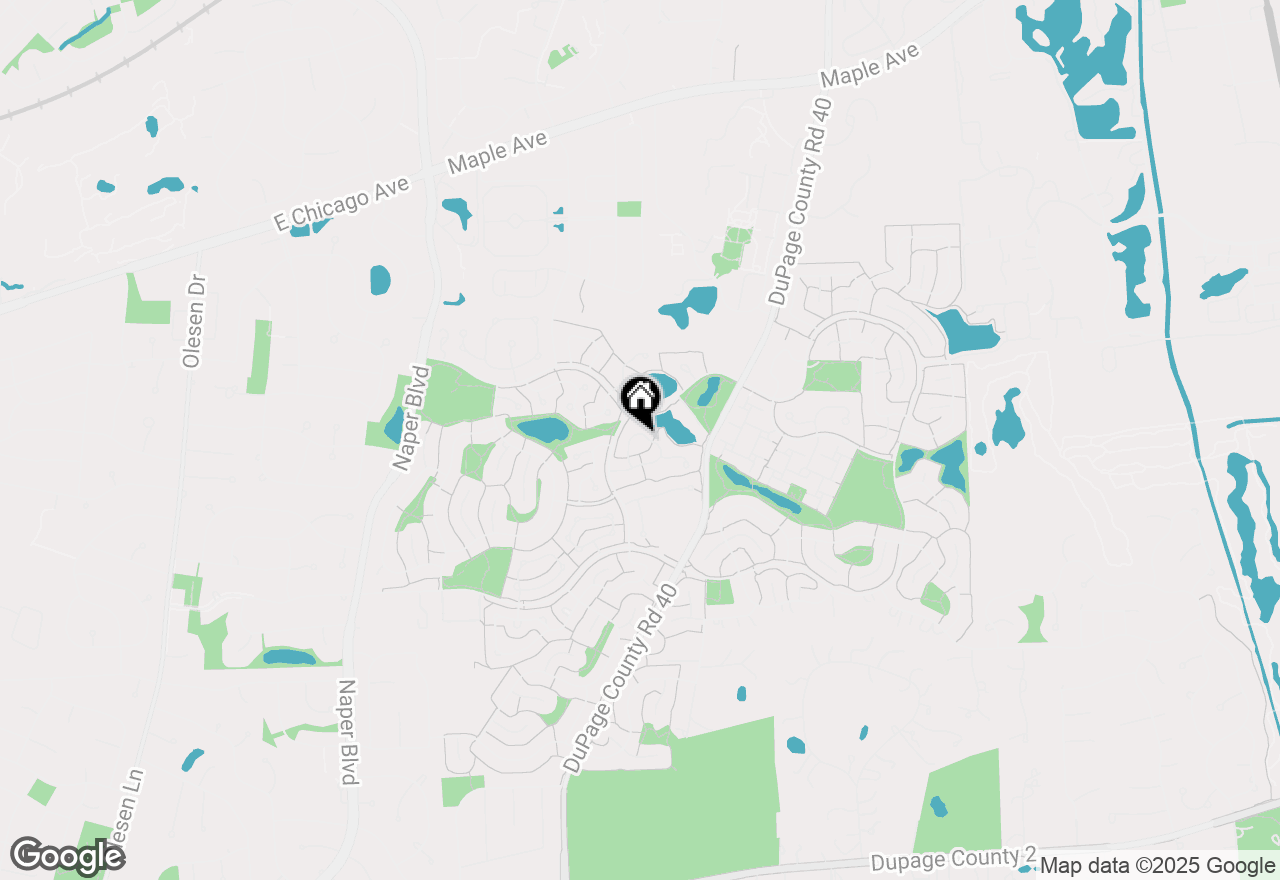 Map of 6382 Twin Oaks Lane, Lisle, IL 60532
