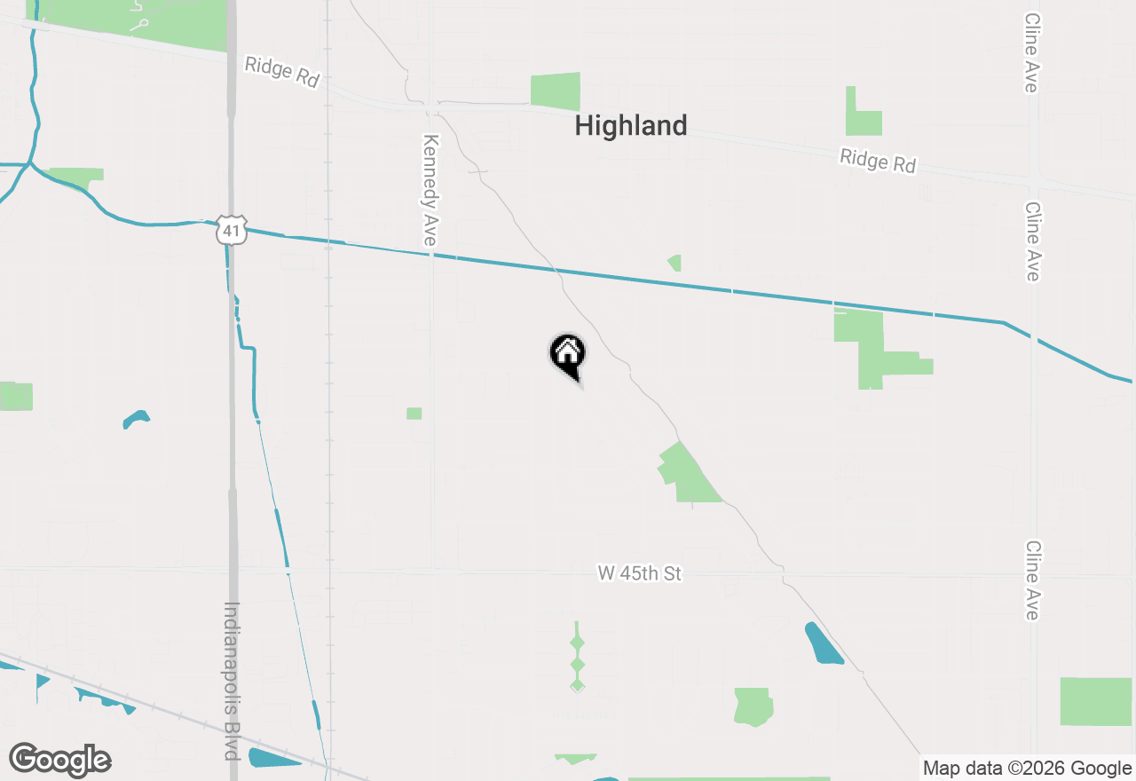 Map of 9320 Forrest Drive, Highland, IN 46322