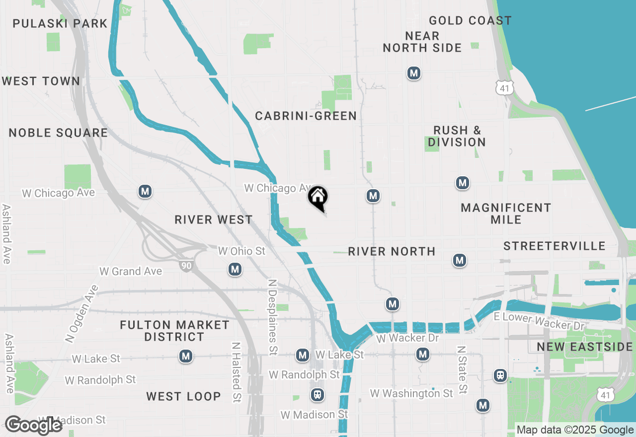 Map of 451 W Huron Street #604, Chicago, IL 60654