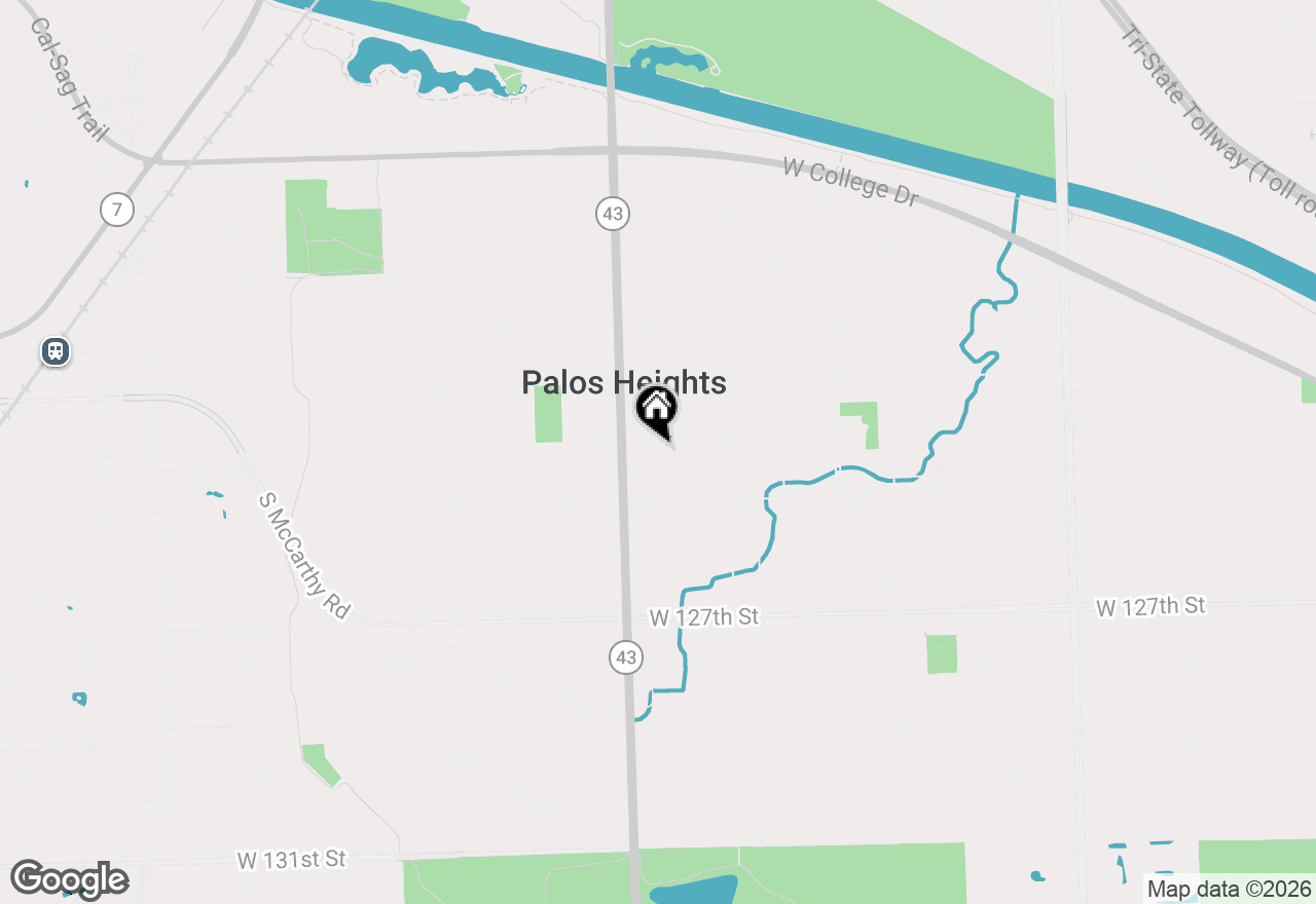 Map of 12403 S 71st Court, Palos Heights, IL 60463