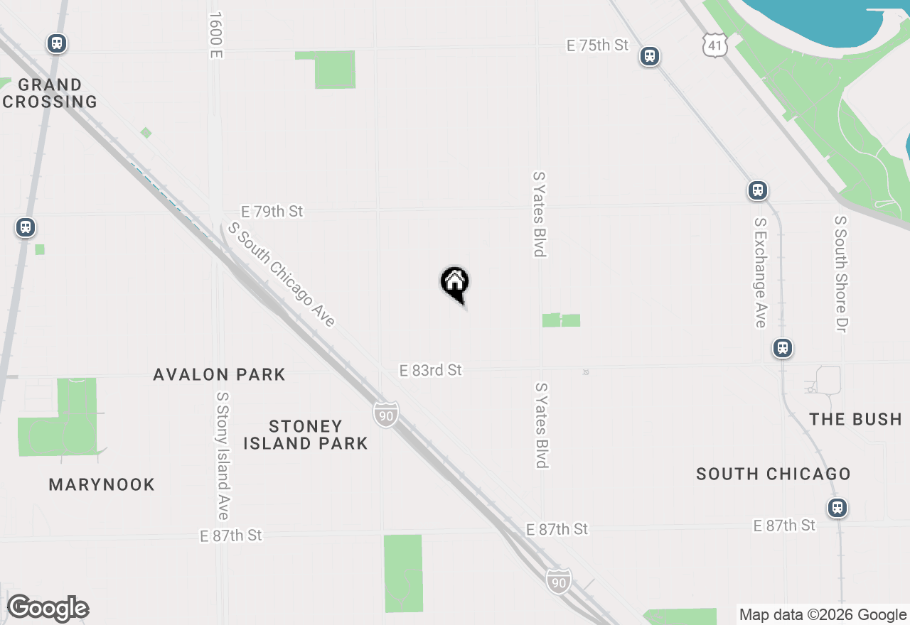 Map of 8132 S Paxton Avenue, Chicago, IL 60617