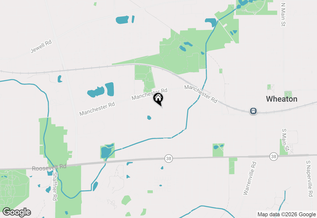 Map of 107 N Pierce Avenue, Wheaton, IL 60187