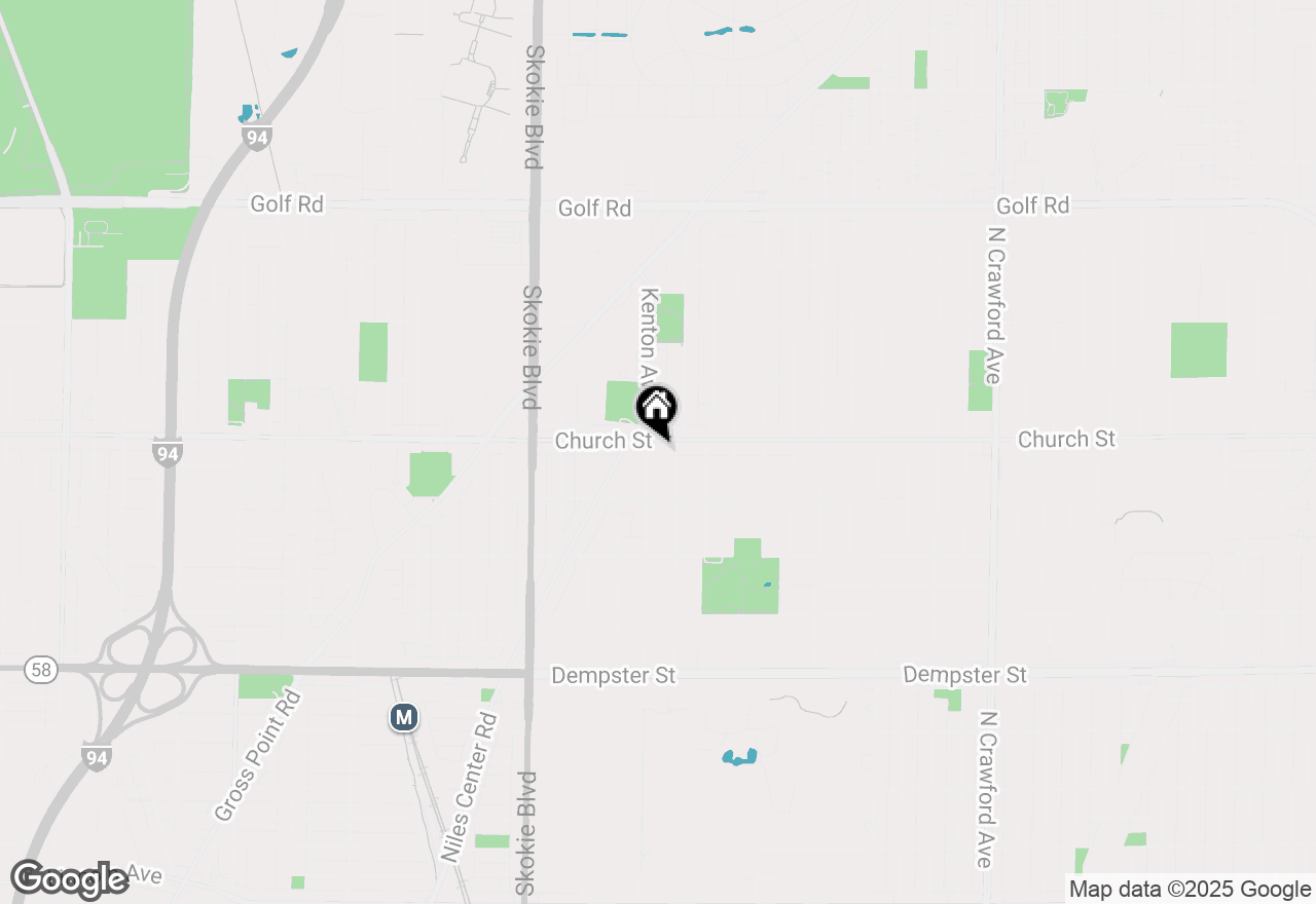 Map of 4555 Church Street, Skokie, IL 60076