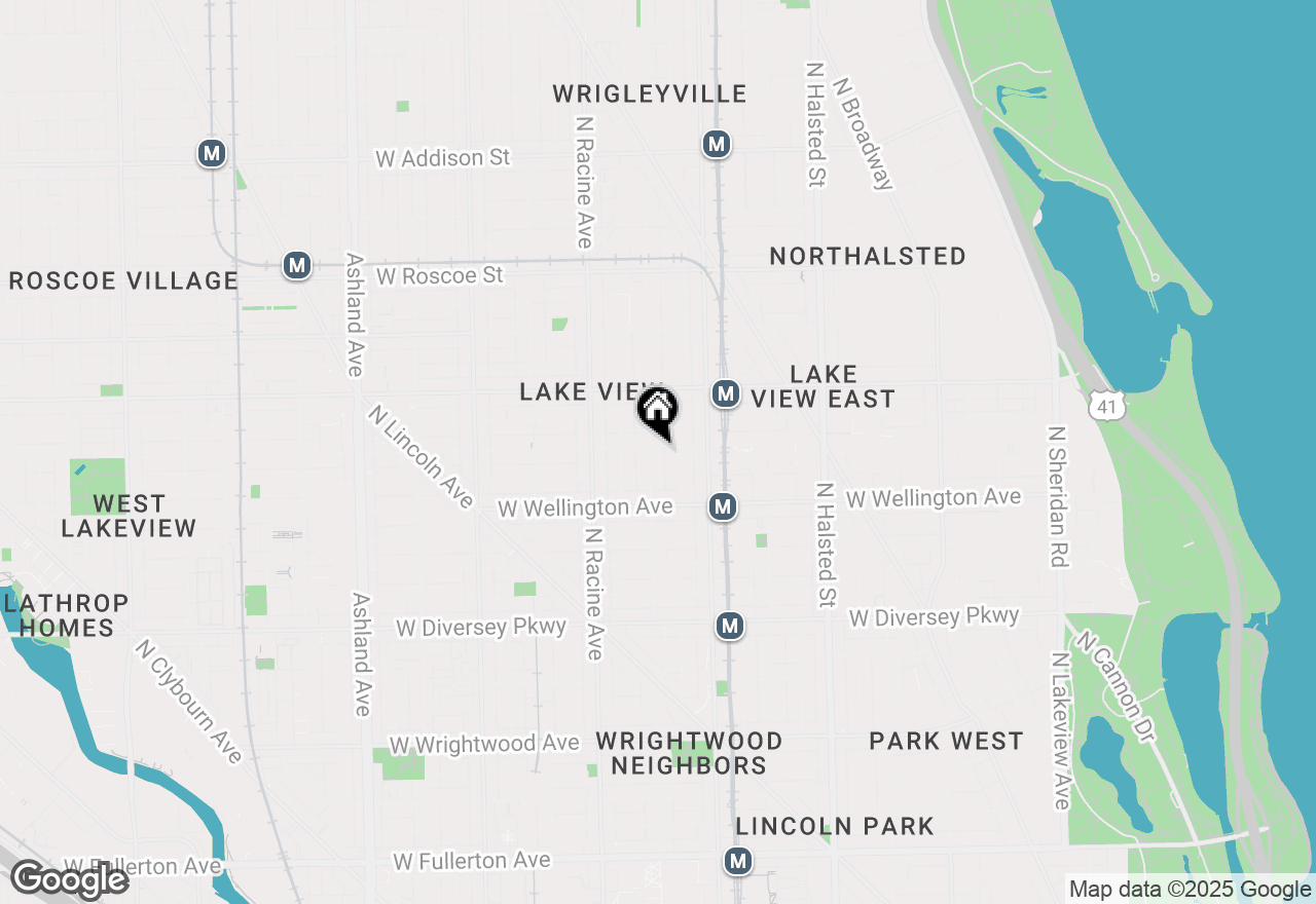 Map of 3055 N Seminary Avenue #3S, Chicago, IL 60657