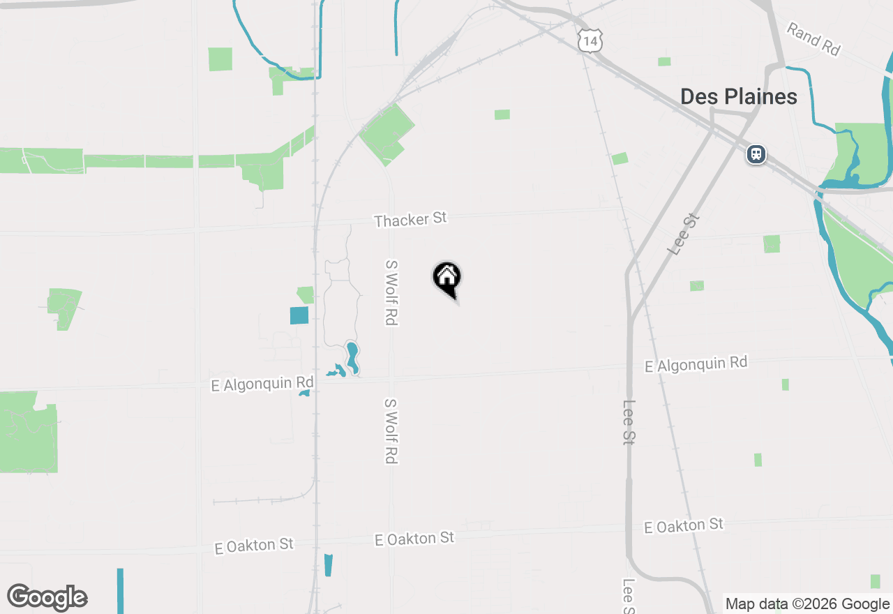 Map of 1028 W Villa Drive, Des Plaines, IL 60016