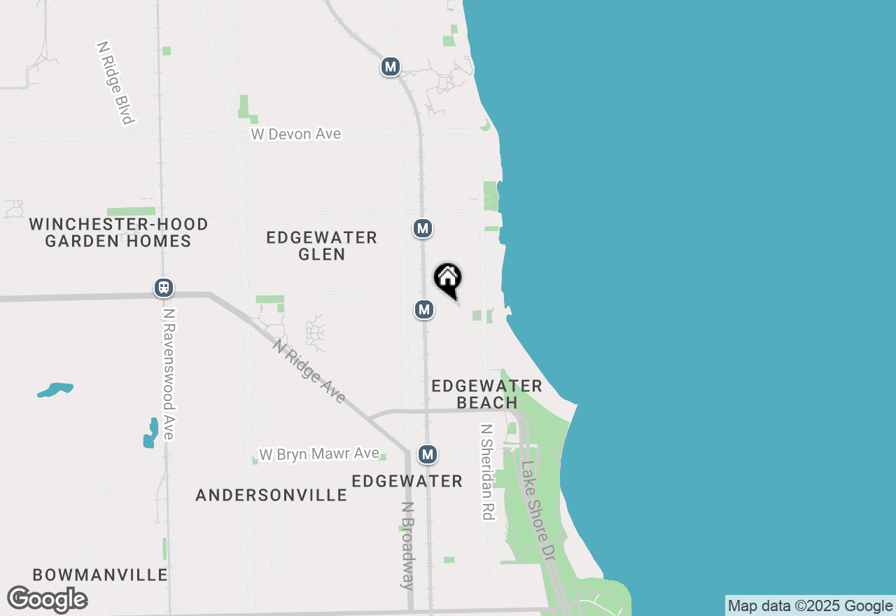 Map of 1052 W Thorndale Avenue #GROUND, Chicago, IL 60660