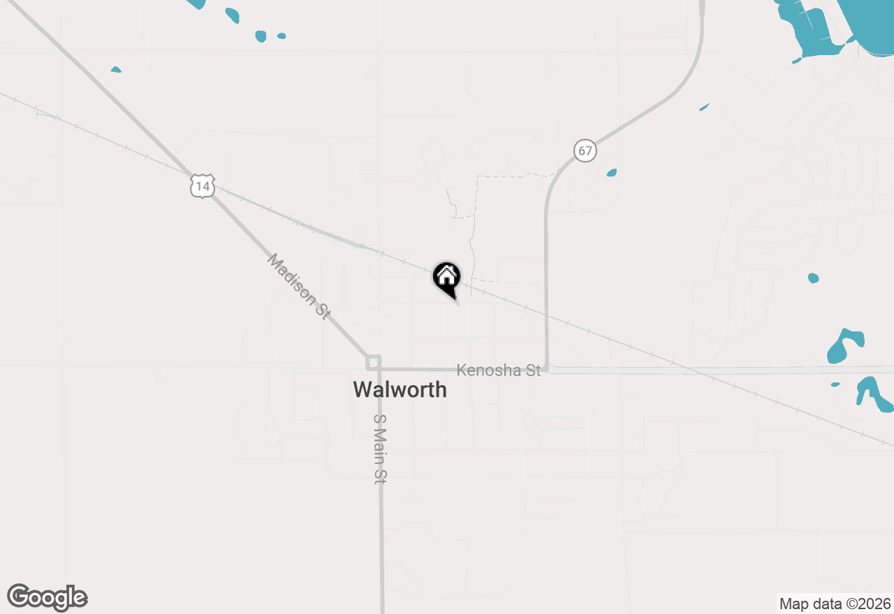 Map of 309 Howard St, Walworth, WI 53184