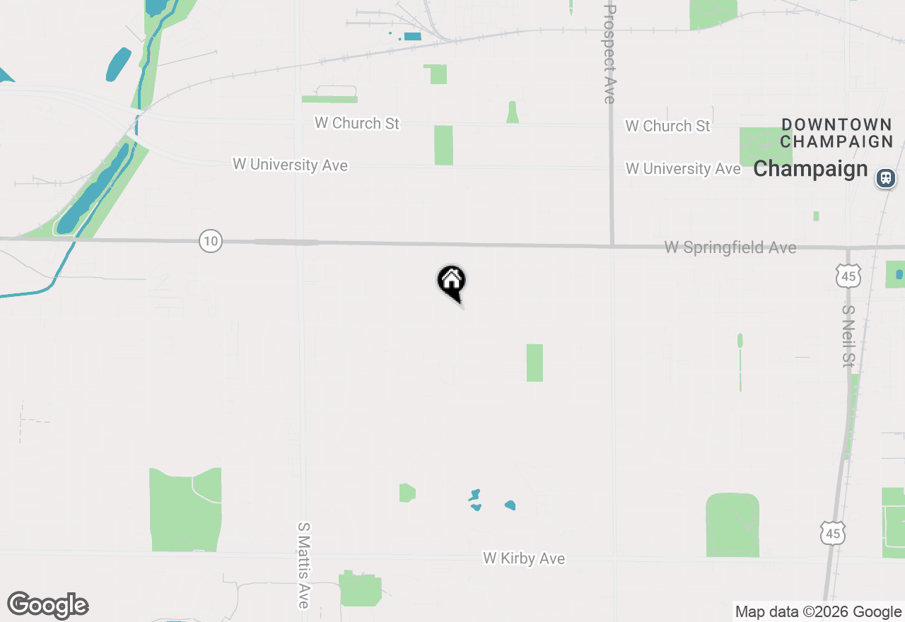 Map of 605 S Russell, Champaign, IL 61821