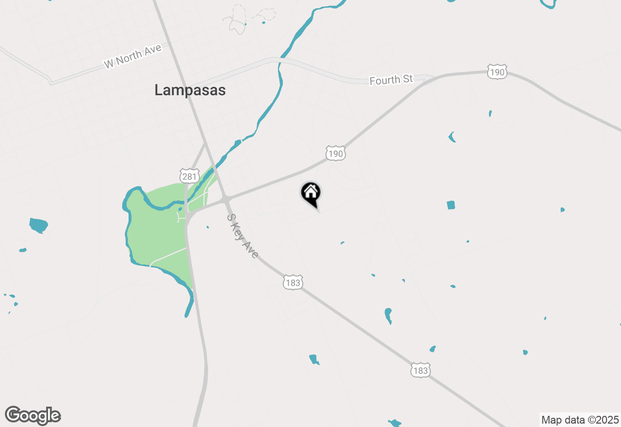 Map of 50 Sue Ann Drive, Lampasas, TX 76550