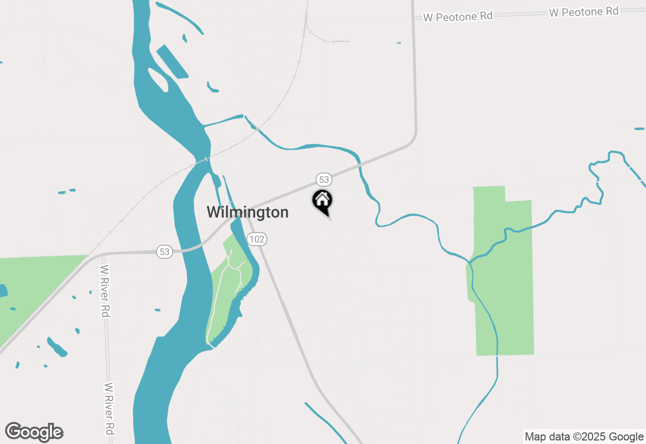 Map of 525 Byron Street, Wilmington, IL 60481