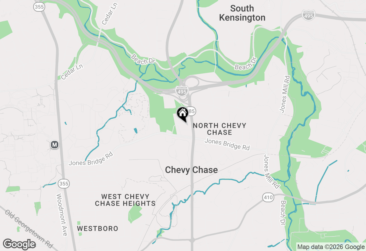 Map of 3910 Montrose Driveway, Chevy Chase, MD 20815