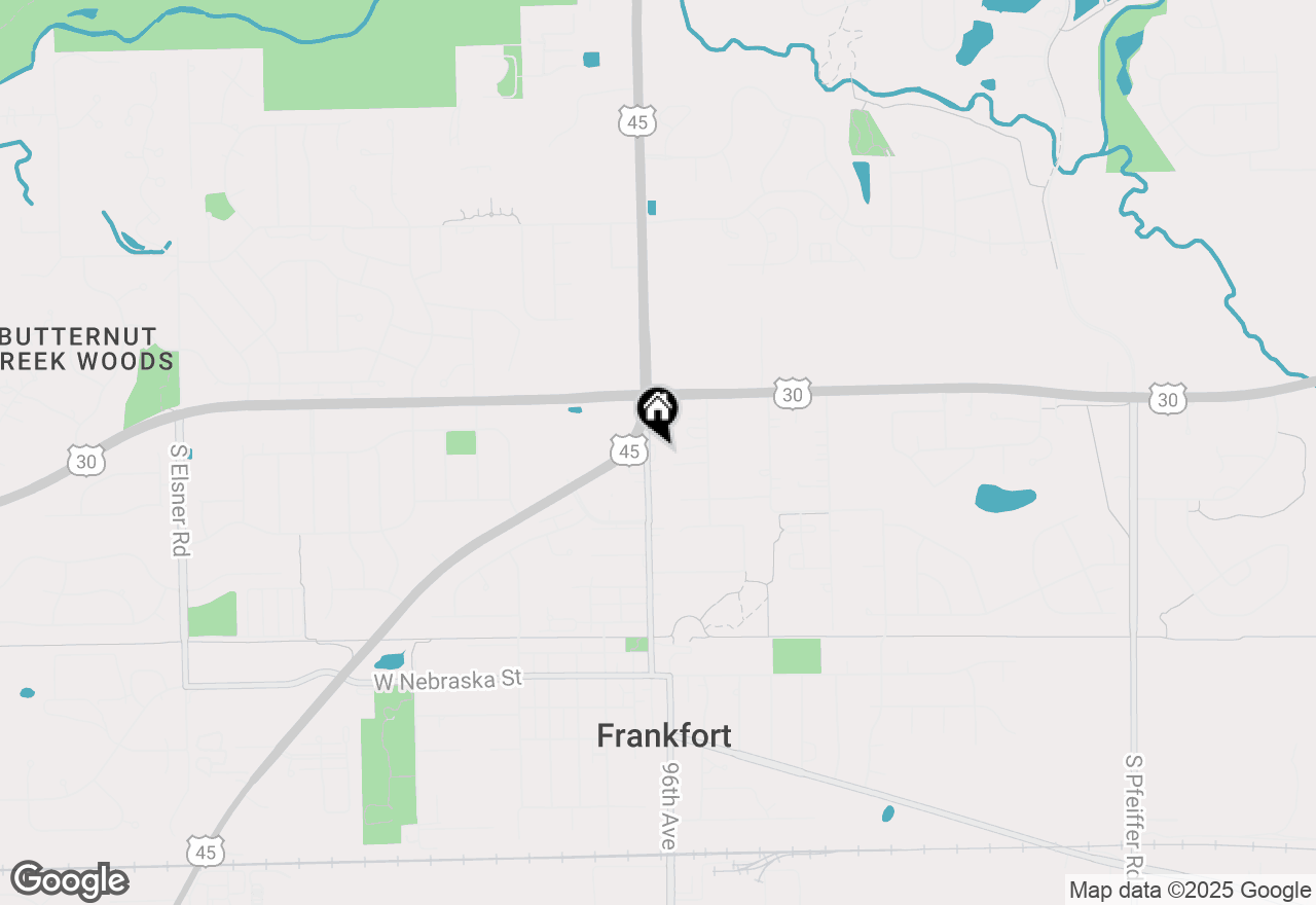 Map of 301 White Street, Frankfort, IL 60423