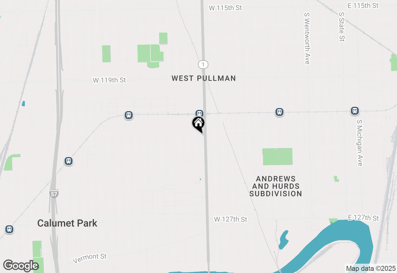 Map of 12215 S Green Street, Chicago, IL 60643