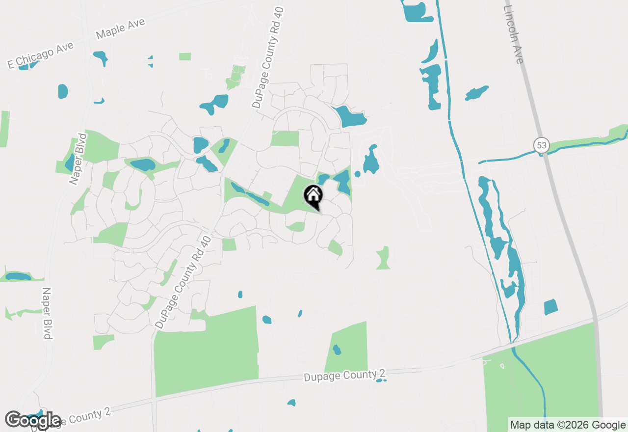 Map of 2010 Carriage Hill Road, Lisle, IL 60532