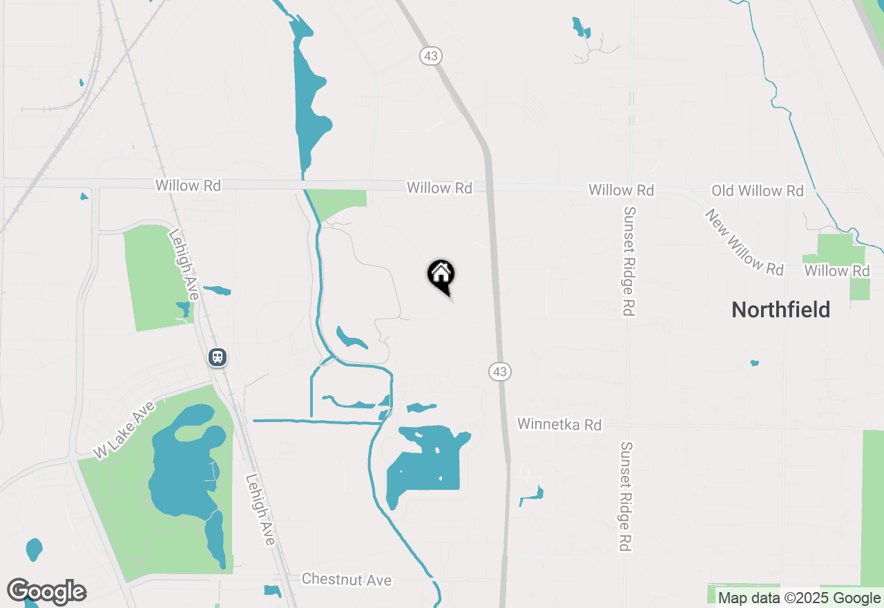 Map of 1817 Westleigh Drive, Glenview, IL 60025