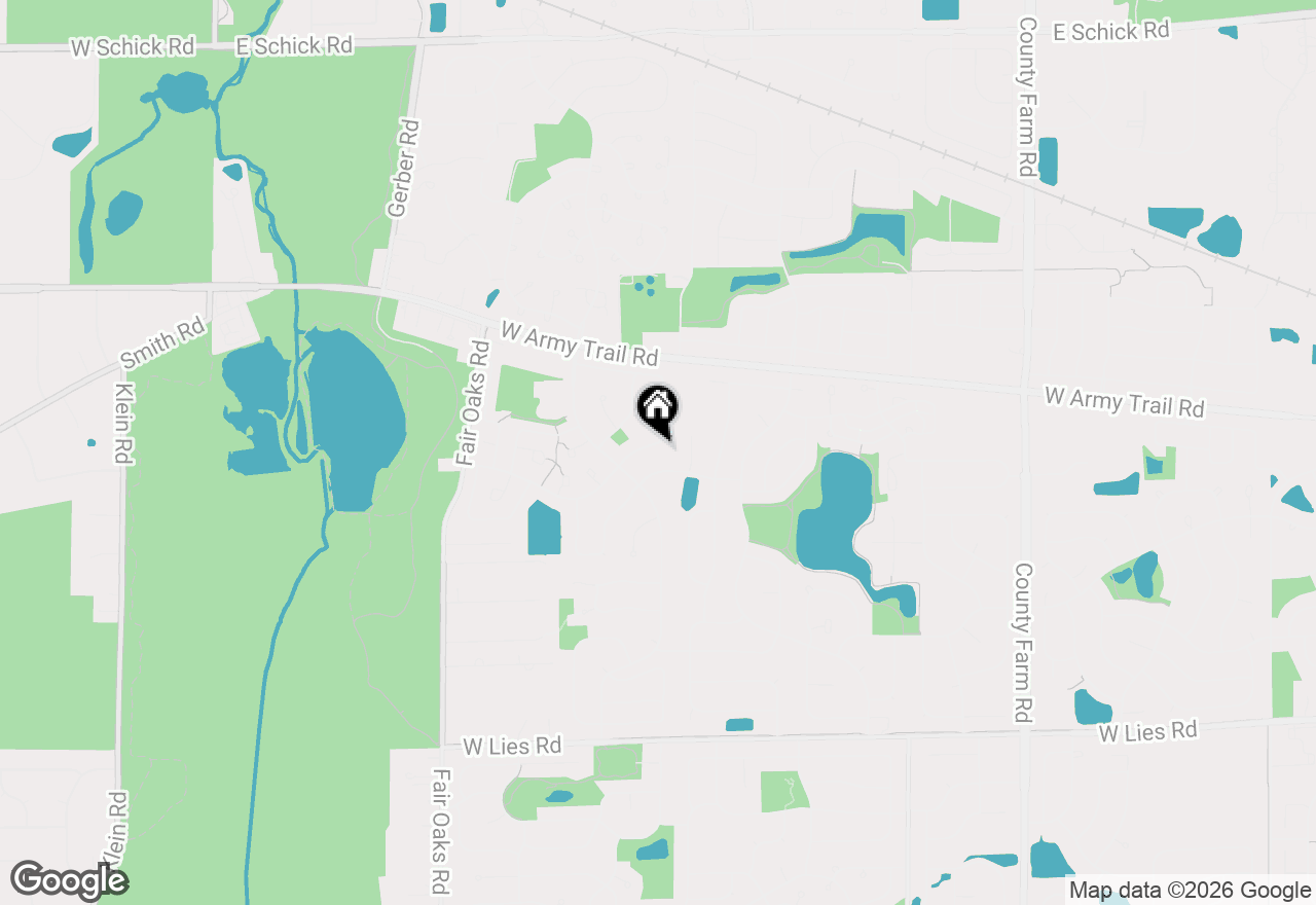 Map of 1300 Big Horn Trail, Carol Stream, IL 60188