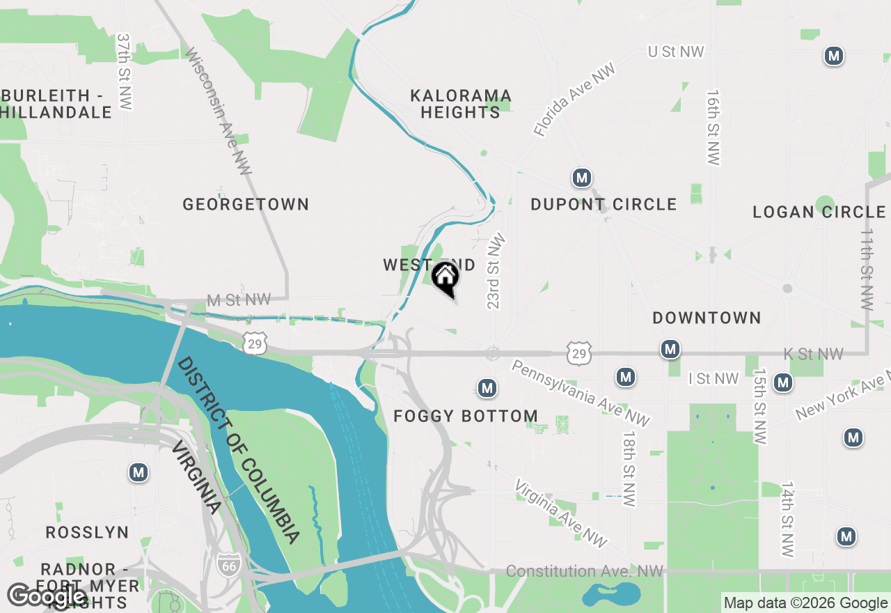 Map of 1111 25th Street Nw #619, Washington, DC 20037