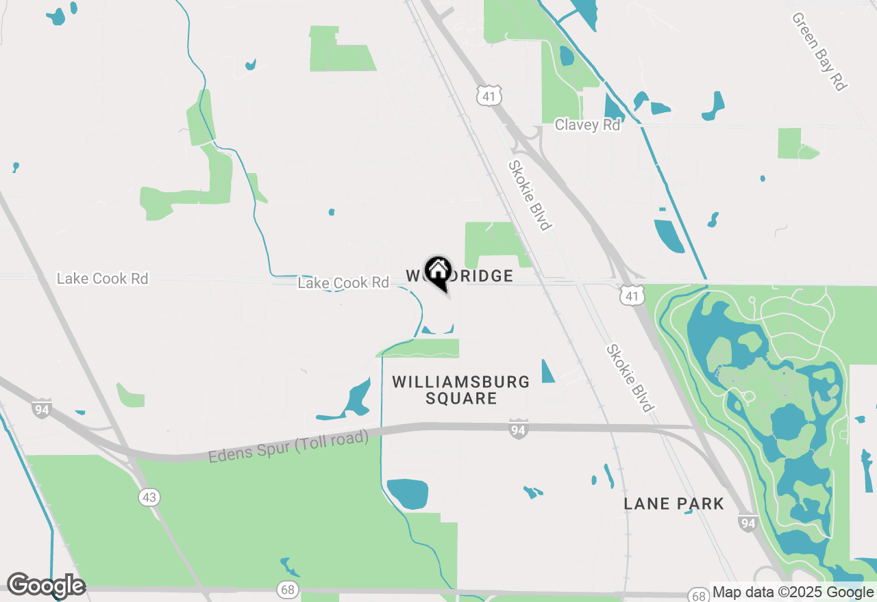 Map of 1250 Rudolph Road #1C, Northbrook, IL 60062