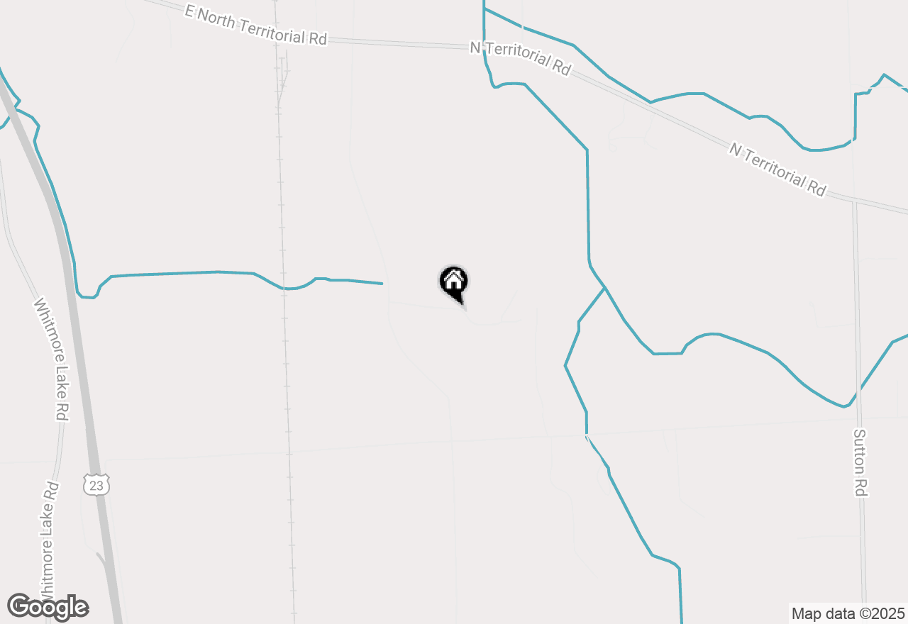 Map of 2020 Nollar Bend Road, Northfield Twp, MI 48189