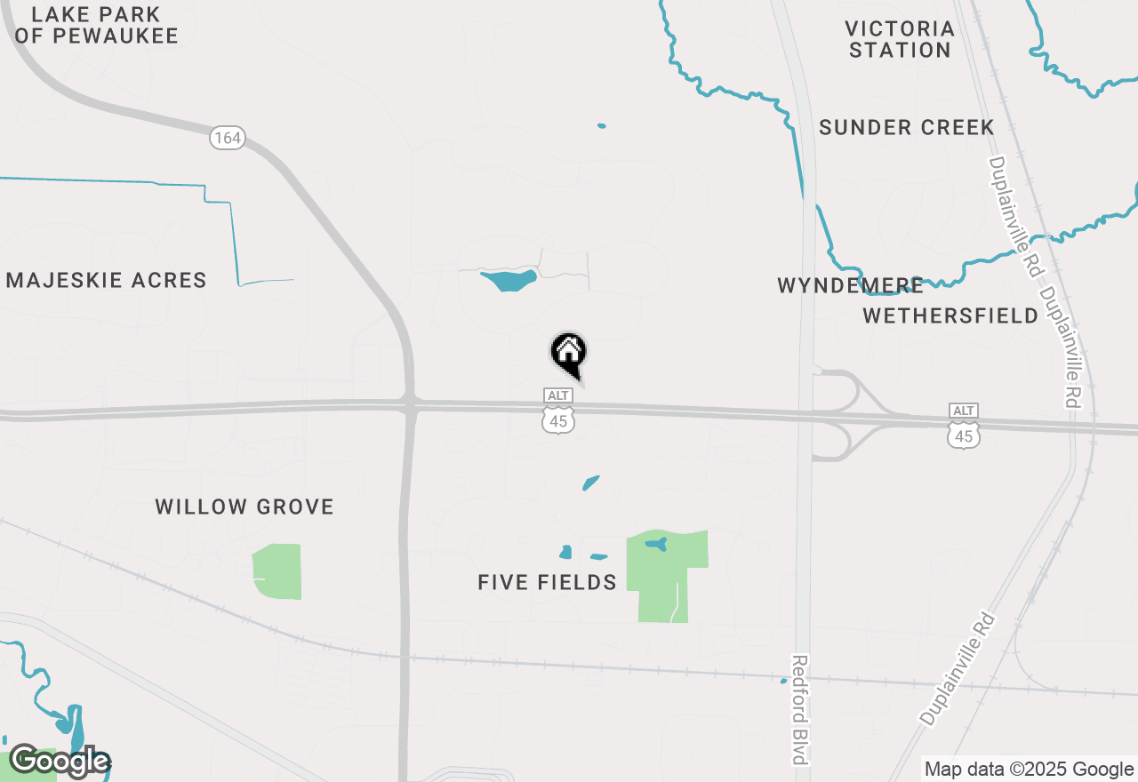 Map of N35W23643 Auburn Ct, Pewaukee, WI 53072