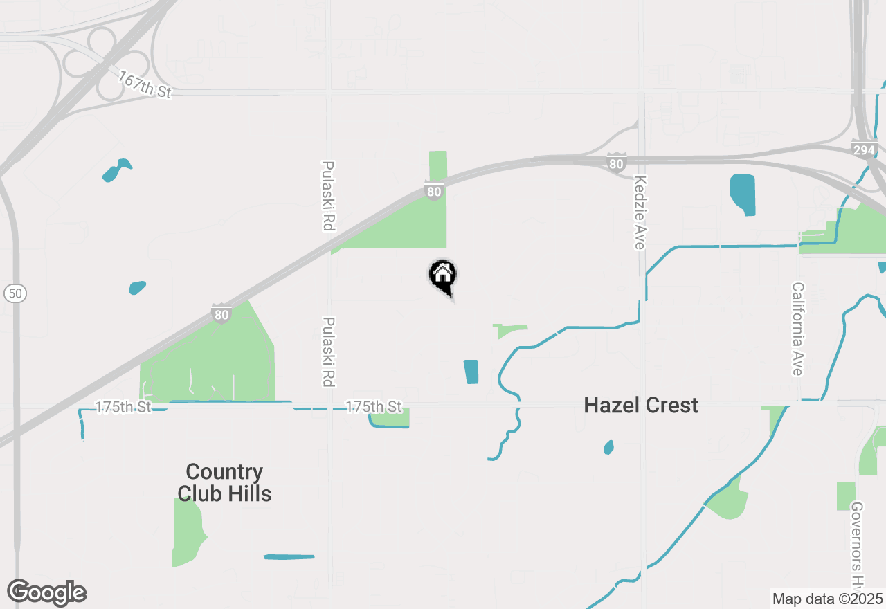 Map of 3618 Peach Grove Lane, Hazel Crest, IL 60429