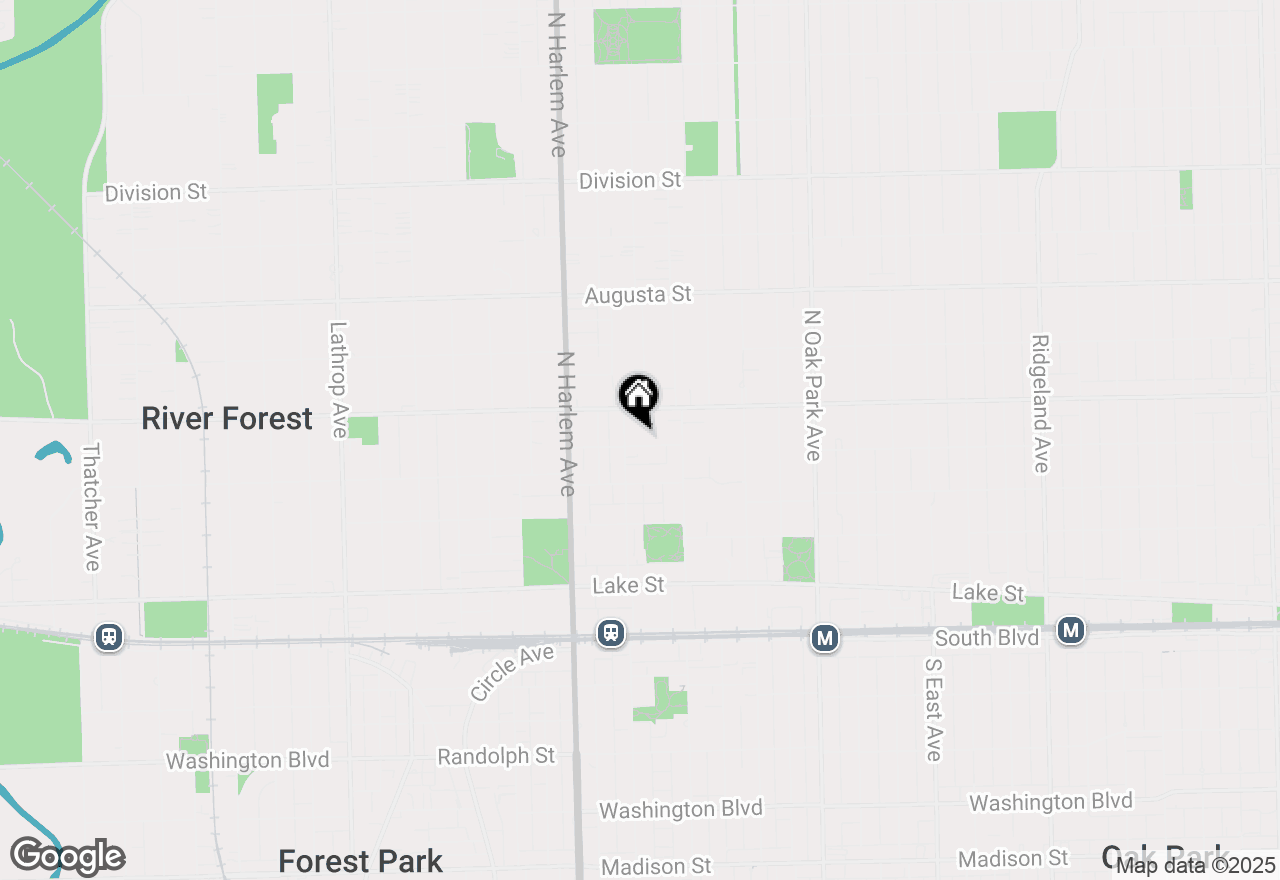 Map of 1038 Superior Street #1W, Oak Park, IL 60302