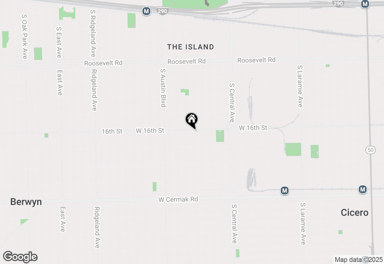 Map of 5817 W 16th Street, Cicero, IL 60804