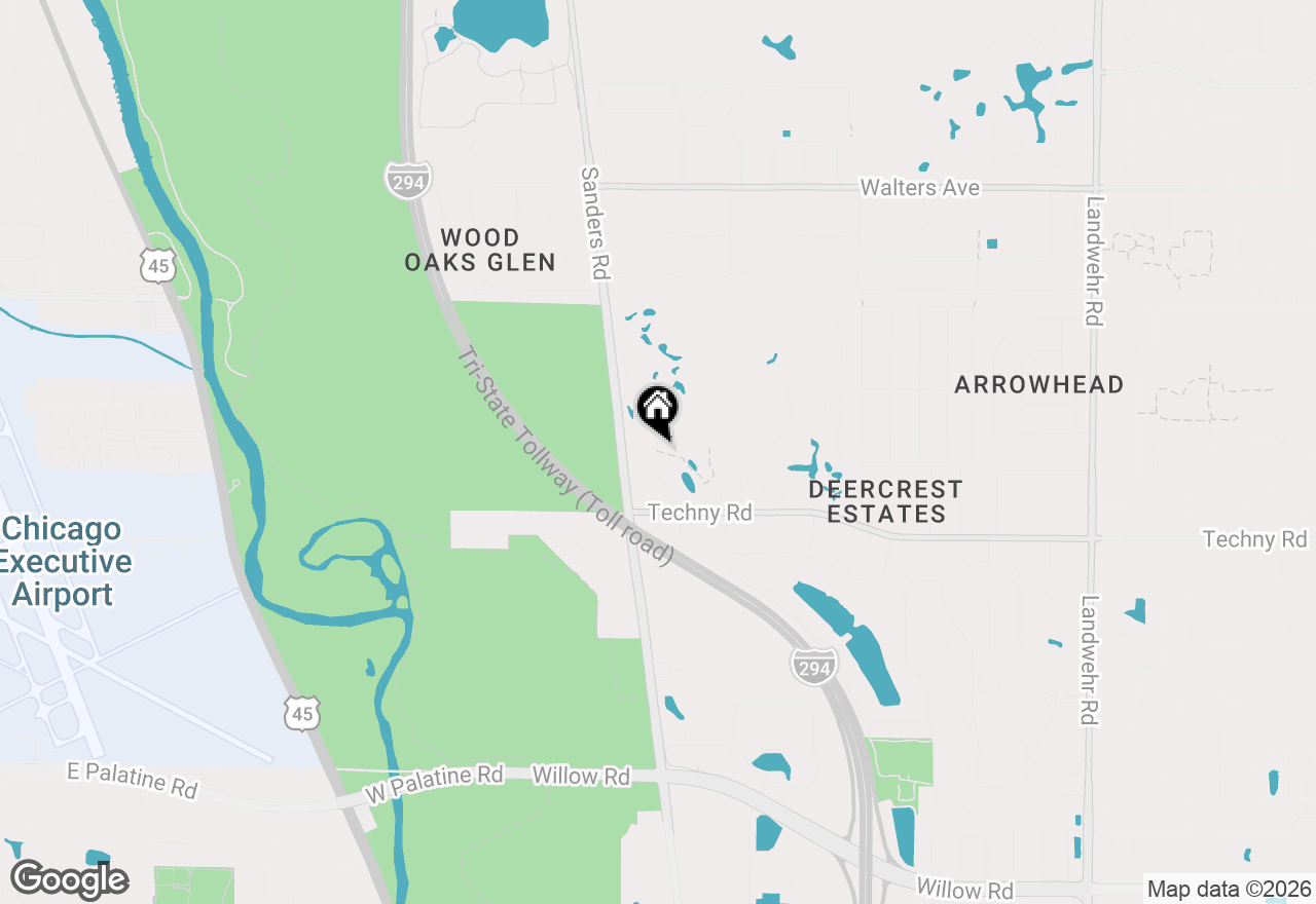 Map of 1871 Mission Hills Lane, Northbrook, IL 60062