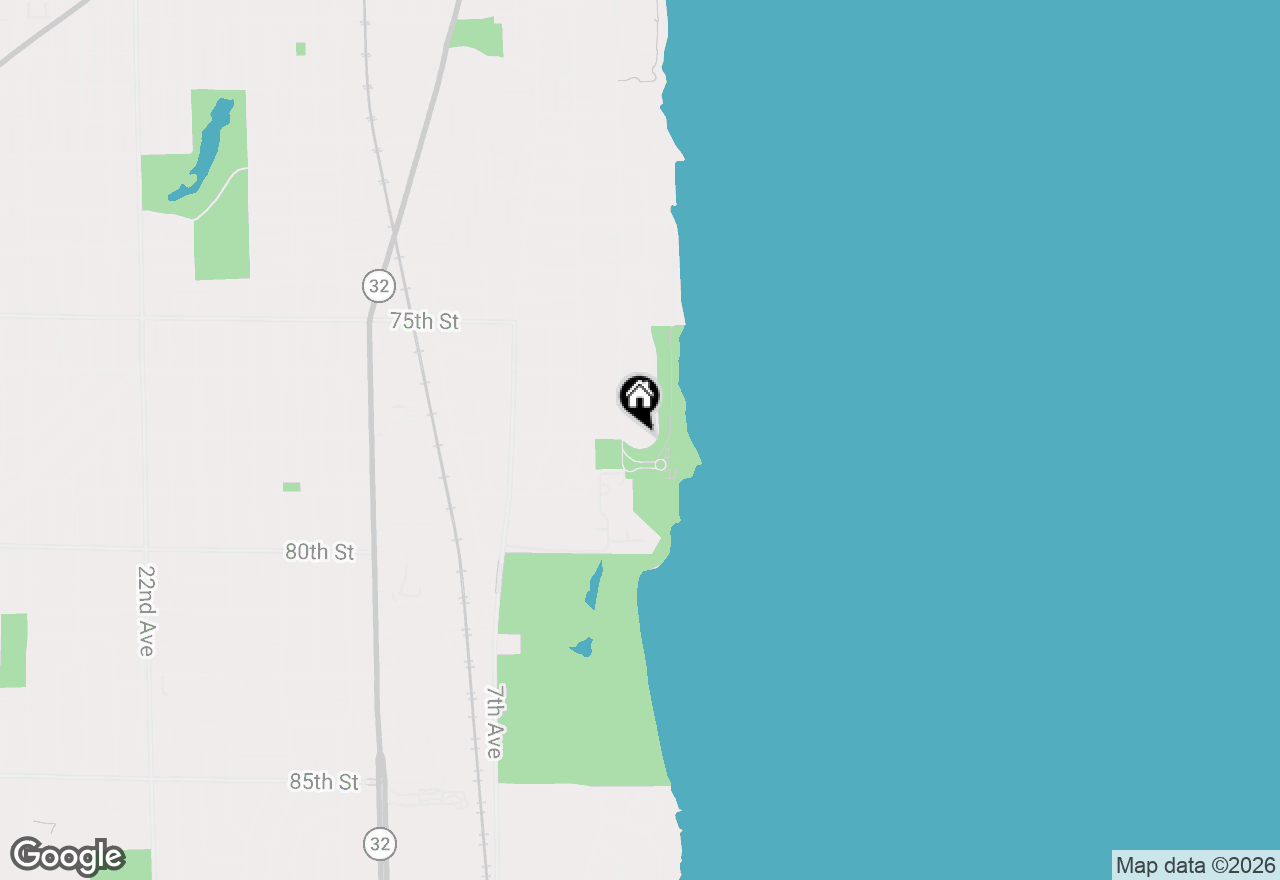 Map of 7814 2nd Ave, Kenosha, WI 53143