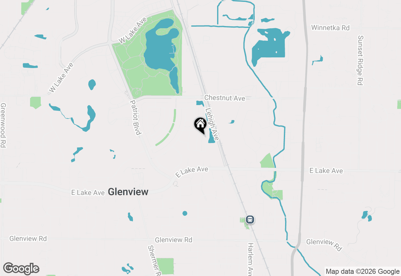 Map of 1573 Bluestem Lane, Glenview, IL 60026