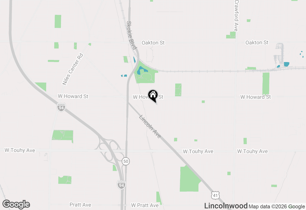 Map of (Address confidential), Skokie, Illinois 60076