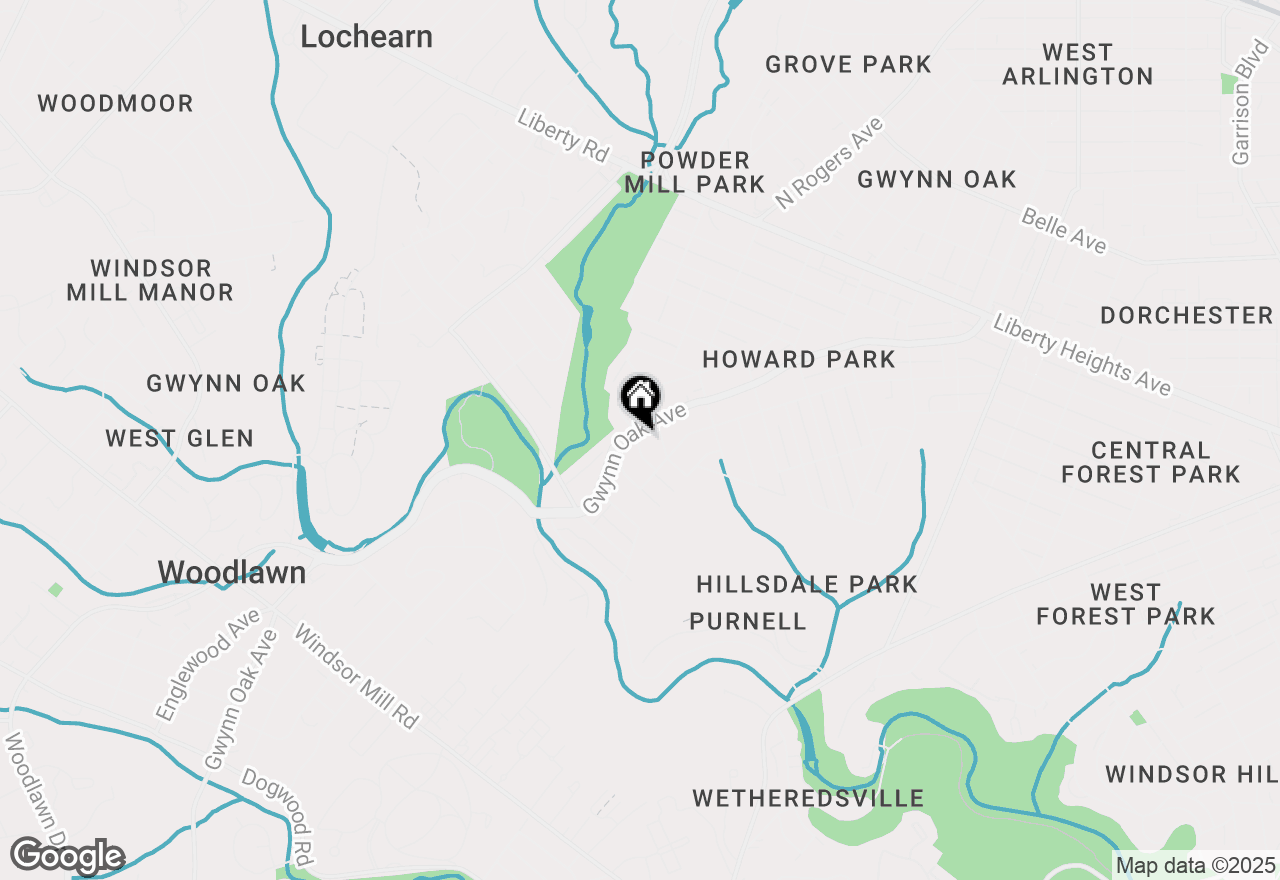 Map of 5533 Gwynn Oak, Baltimore, MD 21207