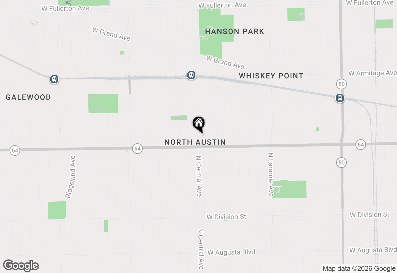 Map of 1634 N Central Park Avenue #G, Chicago, IL 60647