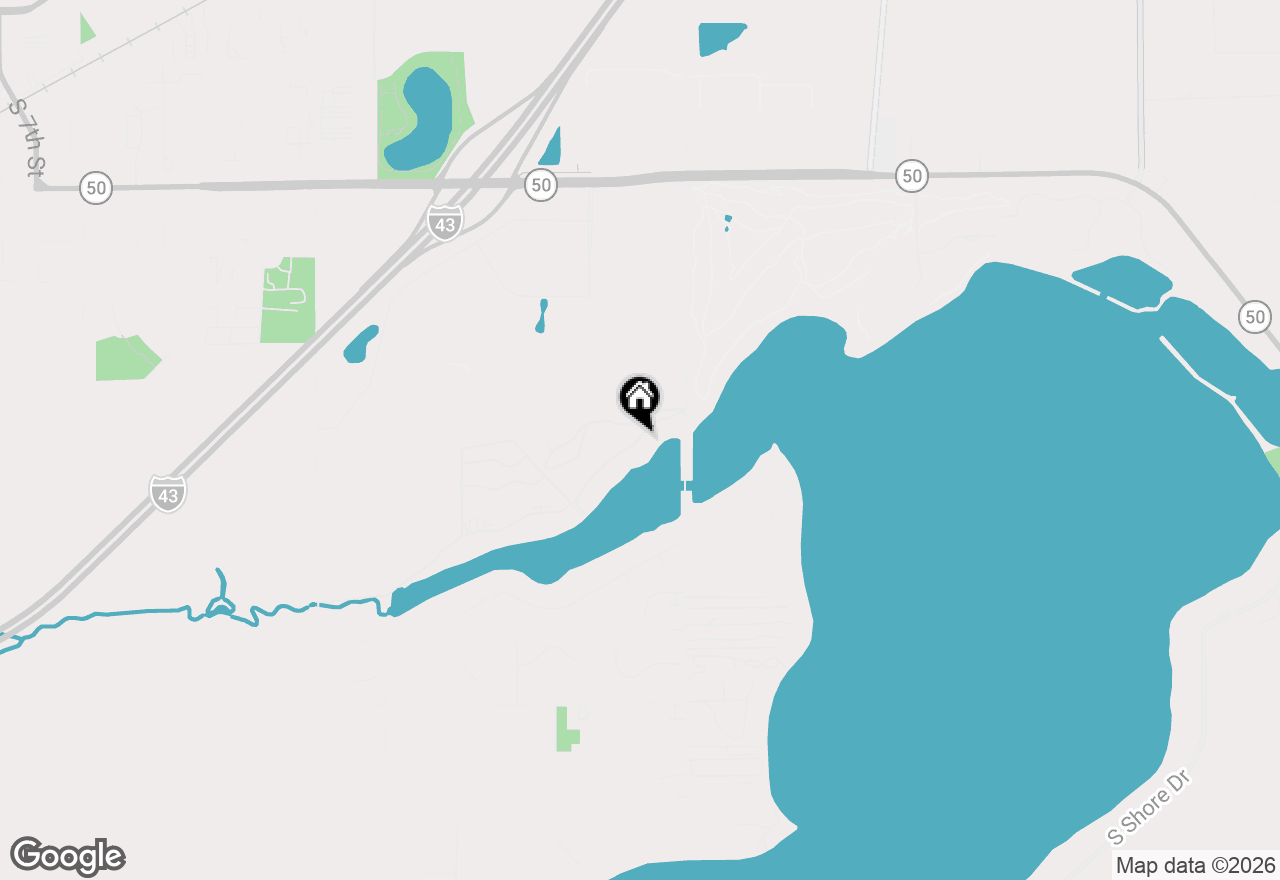 Map of 1416 S Delavan Club Dr, Delavan, WI 53115