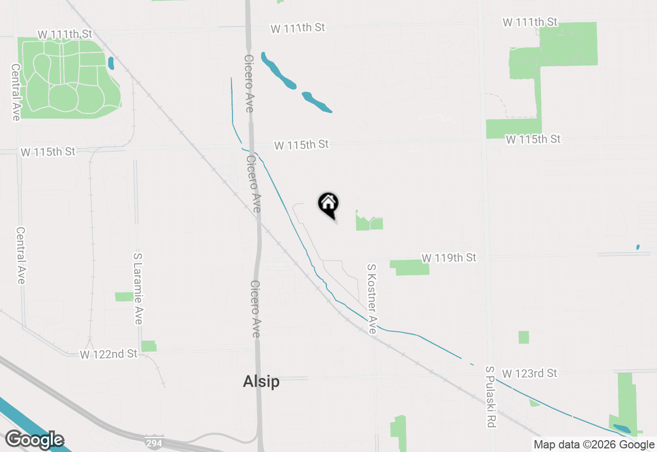 Map of 4511 W Howdy Lane, Alsip, IL 60803