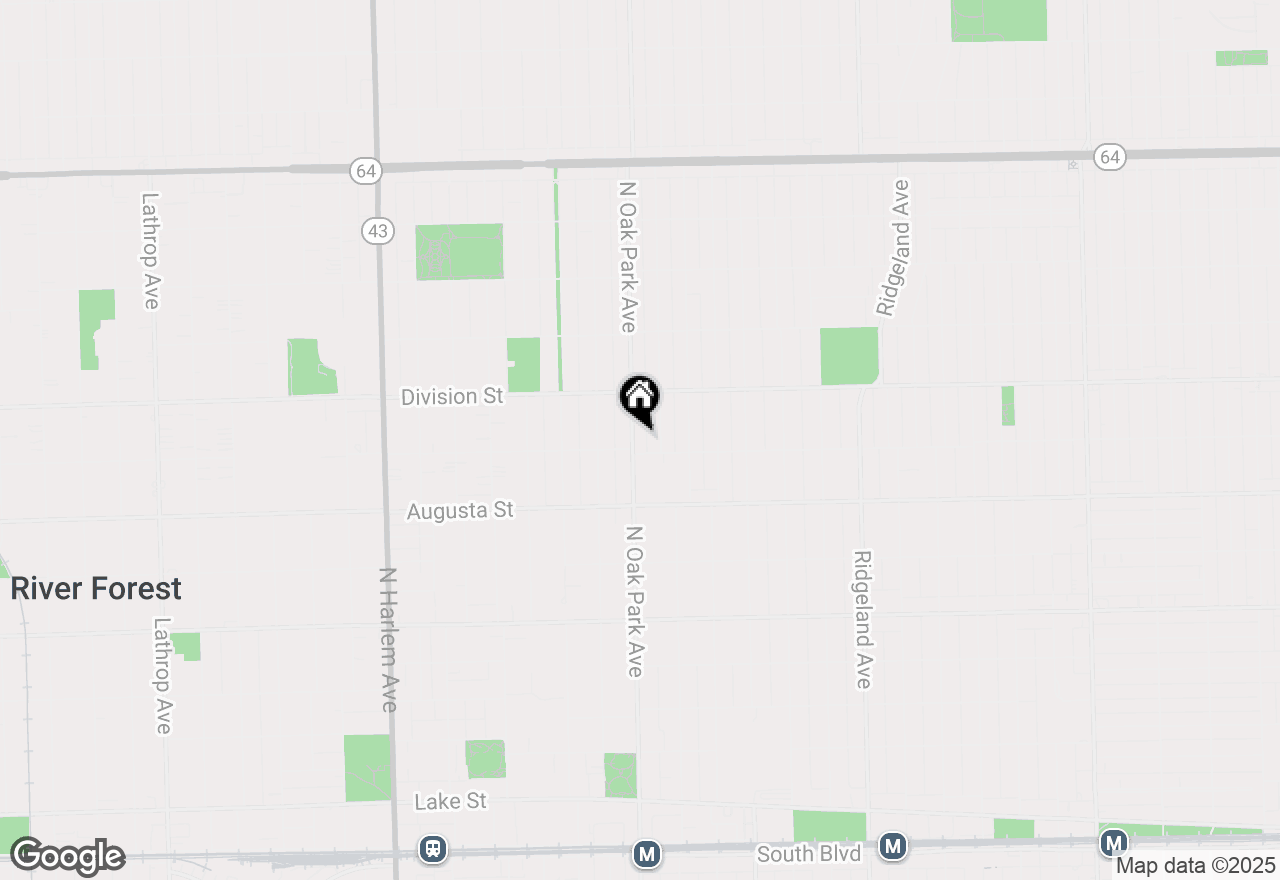 Map of 810 N Oak Park Avenue, Oak Park, IL 60302