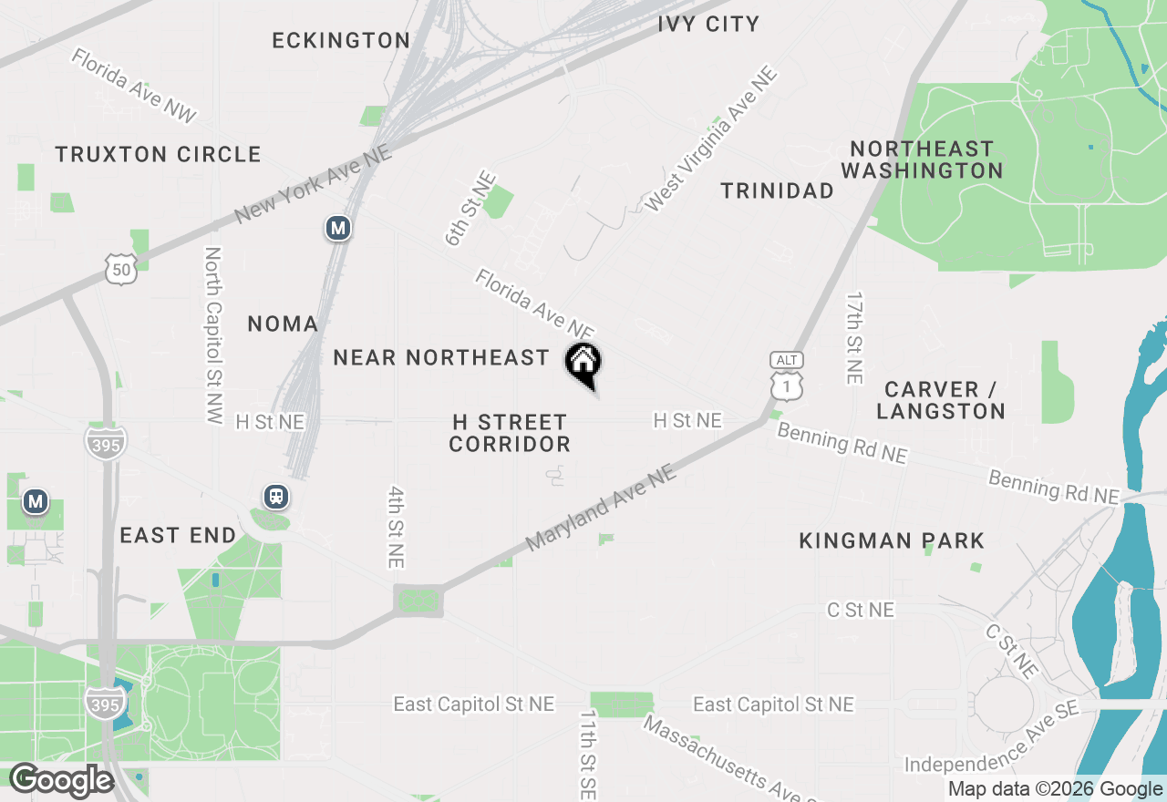 Map of 822 11th Street Ne, Washington, DC 20002