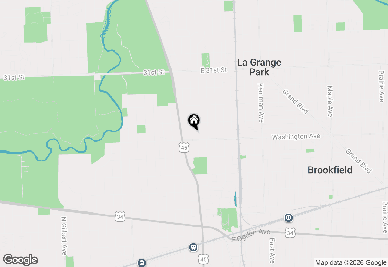 Map of 713 Community Drive, La Grange Park, IL 60526