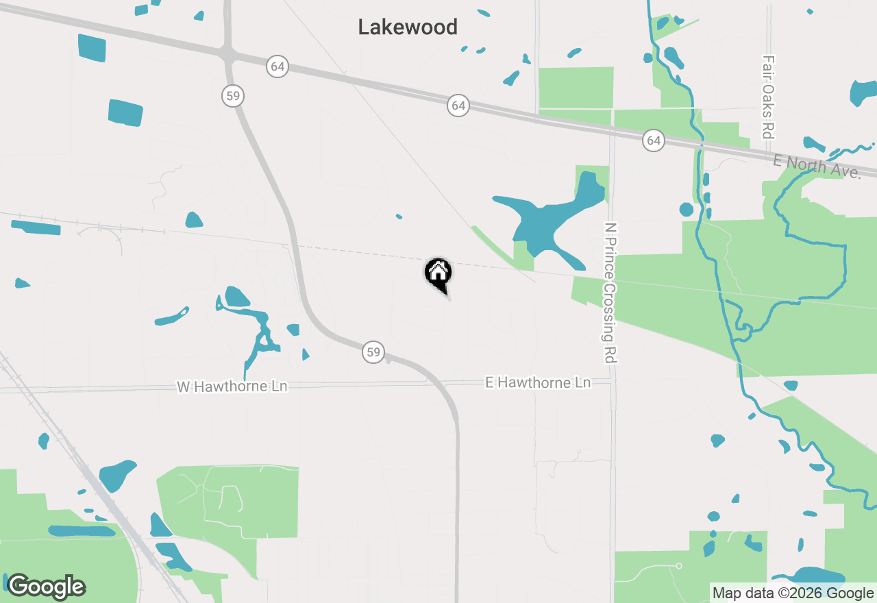 Map of 1050 Aster Lane, West Chicago, IL 60185