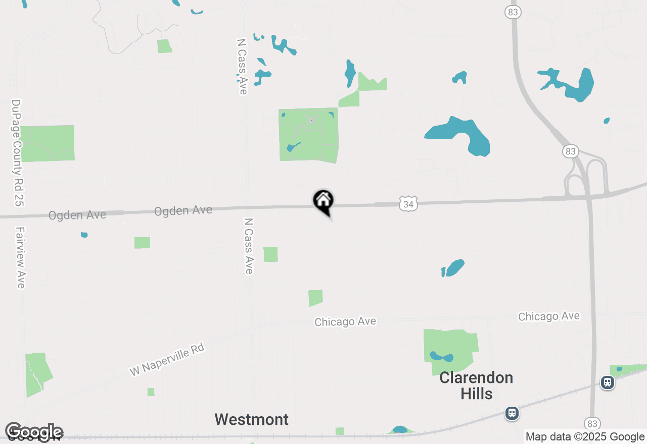 Map of 216 Rosewood Court, Westmont, IL 60559