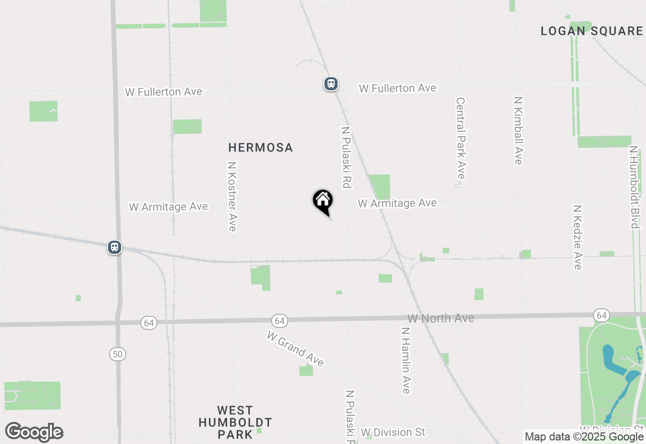 Map of 1921 N Karlov Avenue, Chicago, IL 60639