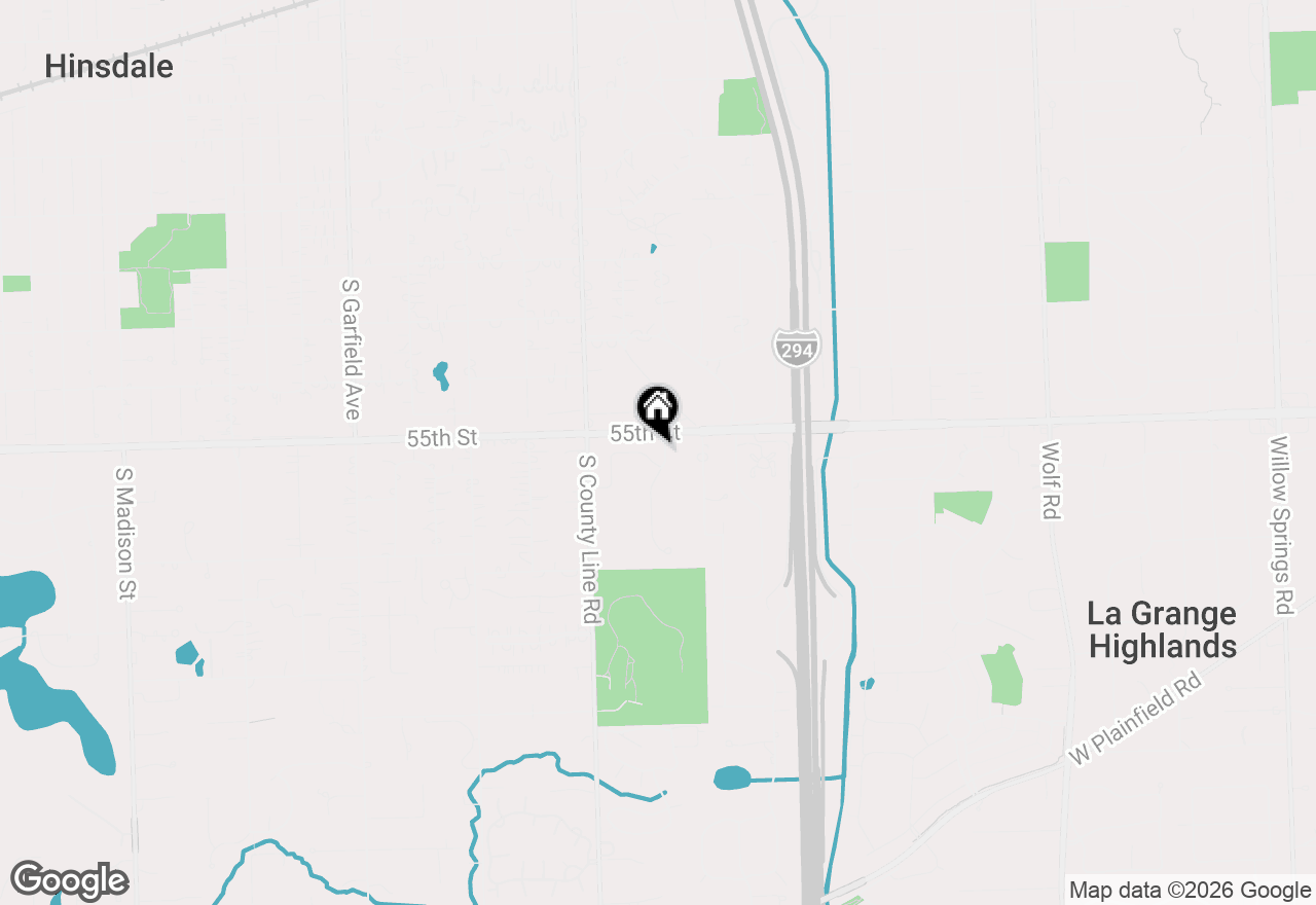 Map of (Address confidential), Hinsdale, Illinois 60521