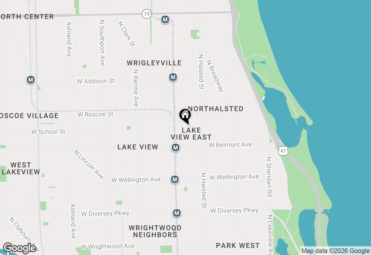 Map of 864 W Aldine Avenue #1, Chicago, IL 60657