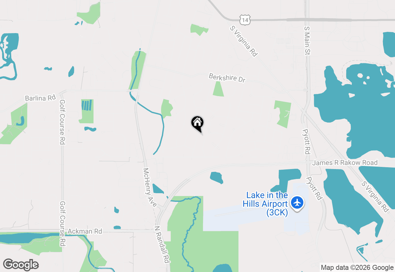 Map of 945 Nottingham Lane, Crystal Lake, IL 60014